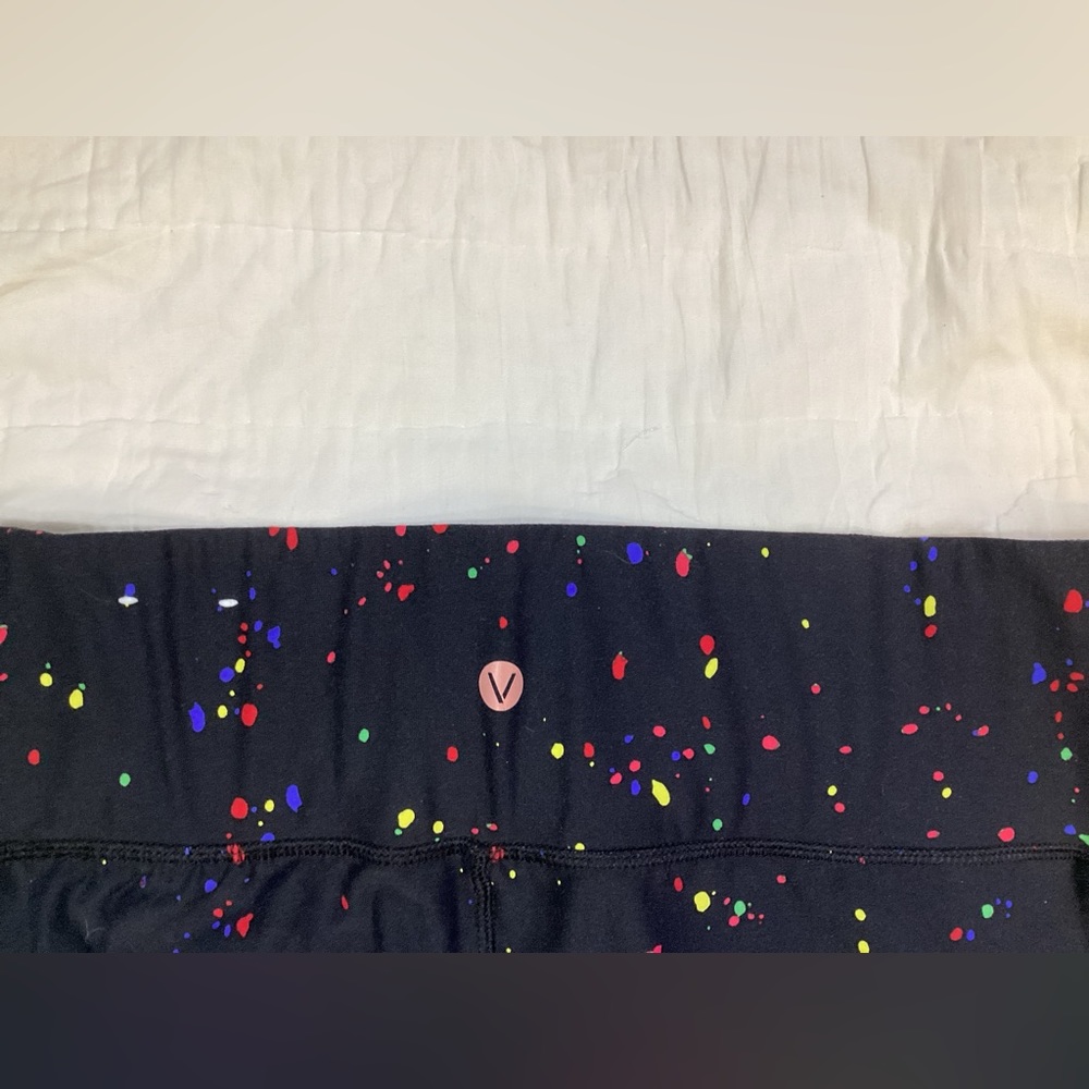 Livi Active Paint Splatter Crop Leggings Black 18/20 - Picture 8 of 8